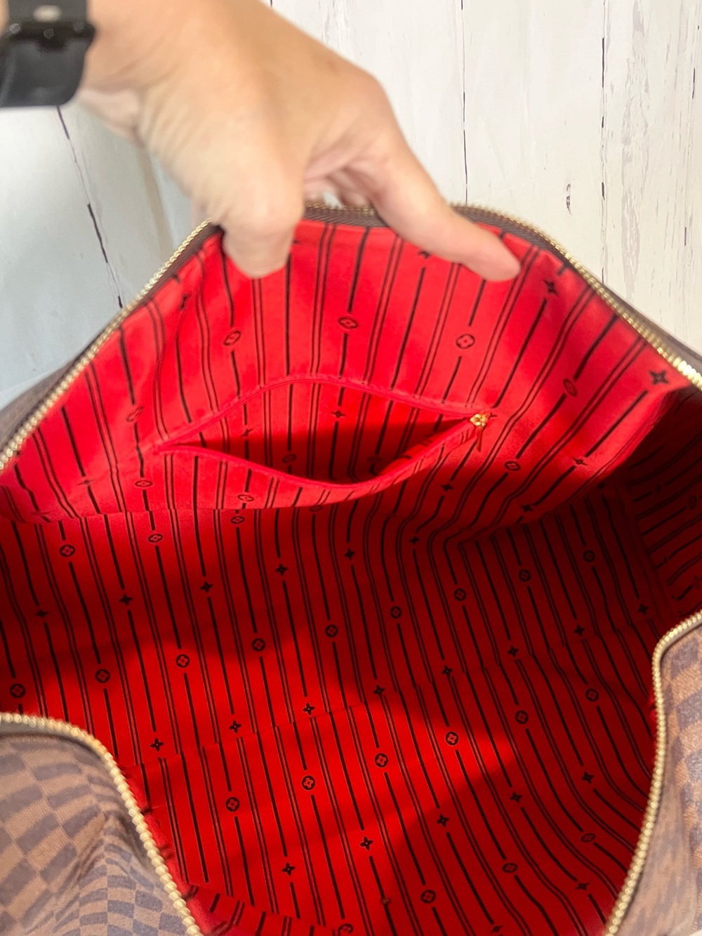 Walmart Richports travel checkered faux leather weekender keepall duffle - Picture 6 of 11